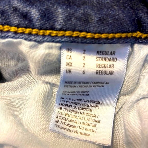 AE American Eagles Hi Rise 360  Skinny Jegging Sz 2 Reg - Picture 8 of 8